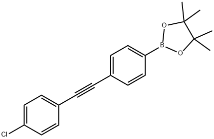 4-(4-氯苯基乙炔基)苯硼酸频哪酯	 结构式