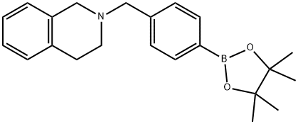 4-(1,2,3,4-四氢-2-异喹啉基甲基)苯硼酸频哪酯 结构式