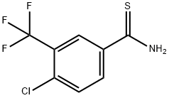 4-氯-3-(三氟甲基)硫代苯甲酰胺 结构式