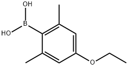 2.6-二甲基-4-乙氧基苯硼酸 结构式