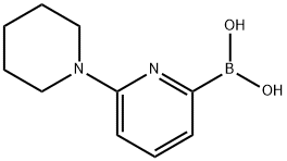 6-(PIPERIDIN-1-YL)PYRIDIN-2-YLBORONIC ACID 结构式