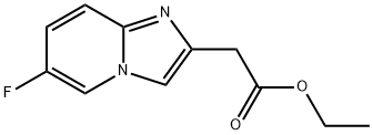 2-(6-氟咪唑并[1,2-A]吡啶-2-基)乙酸乙酯 结构式