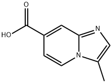 3-甲基咪唑并[1,2-A]吡啶-7-羧酸 结构式
