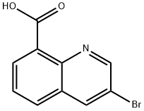 3-溴喹啉-8-羧酸 结构式