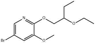 5-broMo-2-(2-ethoxybutoxy)-3-Methoxypyridine 结构式