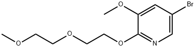 5-broMo-3-Methoxy-2-(2-(2-Methoxyethoxy)ethoxy)pyridine 结构式