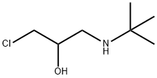 1-(叔丁胺)-3-氯丙烷-2-醇 结构式