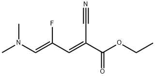 2,4-Pentadienoic acid, 2-cyano-5-(dimethylamino)-4-fluoro-, ethyl ester, (2E,4Z)- 结构式