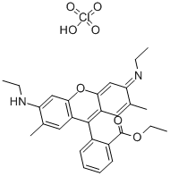 若丹明6G高氯酸盐 结构式