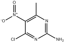 4-氯-6-甲基-5-硝基-2-嘧啶胺 结构式