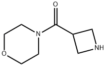 氮杂环丁烷-3-基(N-吗啉基)甲酮 结构式
