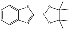 2-(4,4,5,5-四甲基-1,3,2-二氧硼杂环戊烷-2-基)苯并[D]噻唑 结构式