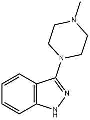 1H-Indazole, 3-(4-Methyl-1-piperazinyl)- 结构式