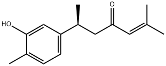 (6S)-2-METHYL-6-(3-HYDROXY-4-METHYLPHENYL)-2-HEPTEN-4-ONE 结构式