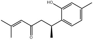 (6S)-2-Methyl-6-(2-hydroxy-4-methylphenyl)-2-hepten-4-one 结构式