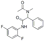 Benzeneacetamide, alpha-(acetylmethylamino)-N-(2,5-difluorophenyl)- (9CI) 结构式