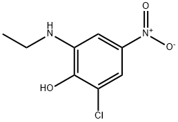 2-氯-6-乙氨基-4-硝基苯酚 结构式