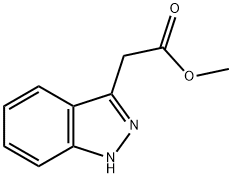 甲基 2-(1H-吲唑-3-基)乙酸酯 结构式