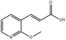 3-(2-甲氧基吡啶-3-基)丙烯酸 结构式