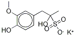 α,4-Dihydroxy-3-methoxy-α-methyl-benzeneethanesulfonic Acid Potassium Salt 结构式