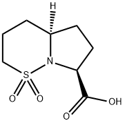 (4AR,7S)-hexahydro-2H-pyrrolo[1,2-b][1,2]-thiazine-7-carboxylic acid 1,1-dioxide 结构式