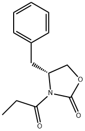 (R)-(-)-4-苄基-3-丙酰基-2-恶唑烷酮 结构式