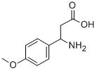 (S)-3-氨基-3-(4-甲氧基苯基)-丙酸 结构式