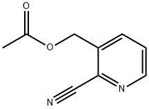 3-乙酰氧基甲基-2-氰基吡啶 结构式
