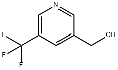 (5-(三氟甲基)吡啶-3-基)甲醇 结构式