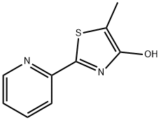 5-甲基-2-(2-吡啶基)-1,3-噻唑-4-醇 结构式