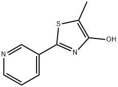 5-甲基-2-(3-吡啶基)-1,3-噻唑-4-醇 结构式