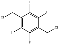 2,3,5,6-四氟-1,4-双(氯甲基)苯 结构式