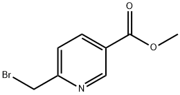 6-溴甲基烟酸甲酯 结构式