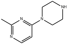 Pyrimidine, 2-methyl-4-(1-piperazinyl)- (9CI) 结构式