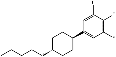 1,2,3-三氟-5-(反式-4-戊基环己基)苯 结构式