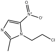 1-(2-氯乙基)-2-甲基-5-硝基-1H-咪唑 结构式