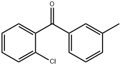 (2-氯苯基)(间甲苯基)甲酮 结构式