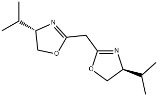 二[(4S)-(1-甲基乙基)-2-噁唑啉基]甲烷 结构式