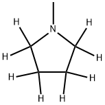 1-甲基吡咯烷-2,2,3,3,4,4,5,5-D8 结构式