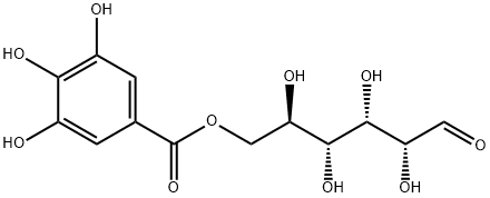 6-O-没食子酰葡萄糖 结构式