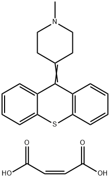 马来酸甲哌硫蒽 结构式