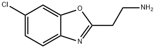 [2-(6-氯-1,3-苯并恶唑-2-基)乙基]胺 结构式