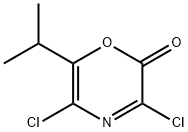 2H-1,4-Oxazin-2-one,  3,5-dichloro-6-(1-methylethyl)- 结构式