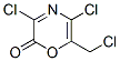 2H-1,4-Oxazin-2-one,  3,5-dichloro-6-(chloromethyl)- 结构式