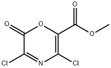 2H-1,4-Oxazine-6-carboxylic  acid,  3,5-dichloro-2-oxo-,  methyl  ester 结构式