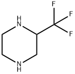 2-(三氟甲基)哌嗪 结构式