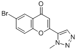 4H-1-Benzopyran-4-one, 6-bromo-2-(1-methyl-1H-1,2,3-triazol-5-yl)- 结构式