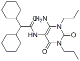 Cyclohexaneacetamide,  N-(6-amino-1,2,3,4-tetrahydro-2,4-dioxo-1,3-dipropyl-5-pyrimidinyl)--alpha--cyclohexyl- 结构式