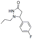 5-(4-fluorophenyl)-1-propyl-3-pyrazolidinone 结构式