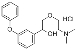 alpha-((2-(Dimethylamino)ethoxy)methyl)-3-phenoxybenzenemethanol hydro chloride 结构式